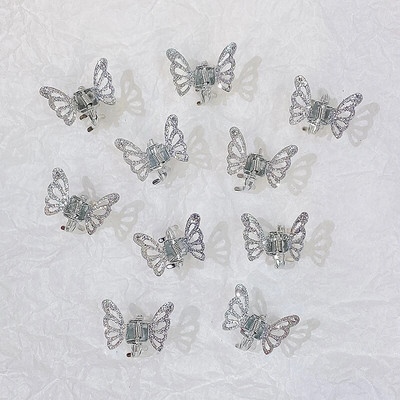 10vnt/rinkinys Moteriškos merginos Mielos drugelio formos maži plauku žnypliai kuodukai saldūs papuošti plaukų segtukai plaukų segtukai madingi plaukų aksesuarai