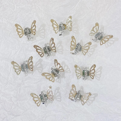 10vnt/rinkinys Moteriškos merginos Mielos drugelio formos maži plauku žnypliai kuodukai saldūs papuošti plaukų segtukai plaukų segtukai madingi plaukų aksesuarai