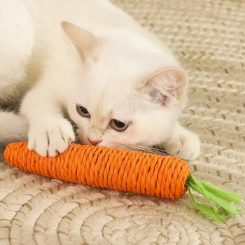 Играчка за котки Cats Stick Carrot Ropes Toys.for Cats Teeth Self Hi Cat Toys Interactive Kitten Toy Training Stick Pet Supplies