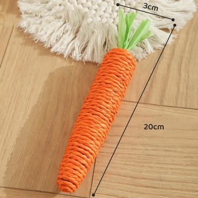 Kaķu rotaļlieta Kaķu nūja Burkānu virves Rotaļlietas. Kaķiem Zobu griešana Pašam Hi Cat Rotaļlietas Interaktīvas Kaķēnu Rotaļlietas Apmācības Sticks Mājdzīvnieku piederumi