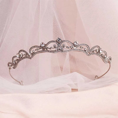 Miallo jaunākās baroka stila kāzu tiāras un kroņi līgavu matu rotaslietas galvassegas princeses diadēma sievietēm