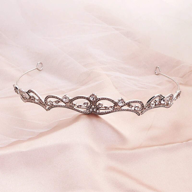 Miallo jaunākās baroka stila kāzu tiāras un kroņi līgavu matu rotaslietas galvassegas princeses diadēma sievietēm