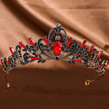 DIEZI Baroque Vintage Κόκκινο Πράσινο Μπλε Μωβ Crystal Tiara Crown Γυναικεία Κορίτσια Princess Party Rhinestone κομμωτήρια