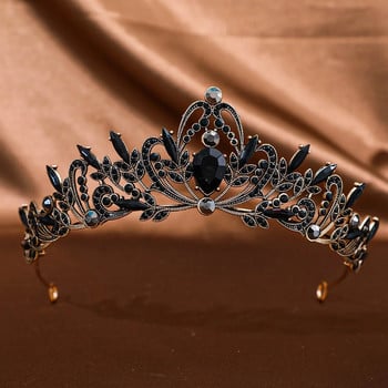 DIEZI Baroque Vintage Κόκκινο Πράσινο Μπλε Μωβ Crystal Tiara Crown Γυναικεία Κορίτσια Princess Party Rhinestone κομμωτήρια