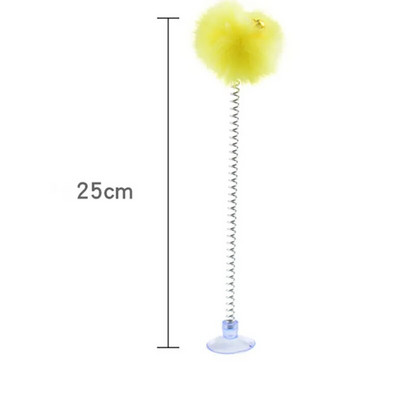 Kaķu rotaļlieta Plīša bumbiņu kaķu rotaļlietas Interaktīvas, smieklīgas rotaļlietas kaķiem, pret skrāpējumiem noturīgs piesūceknis Kaķu rotaļlieta ar zvaniņu mājdzīvnieku produkti