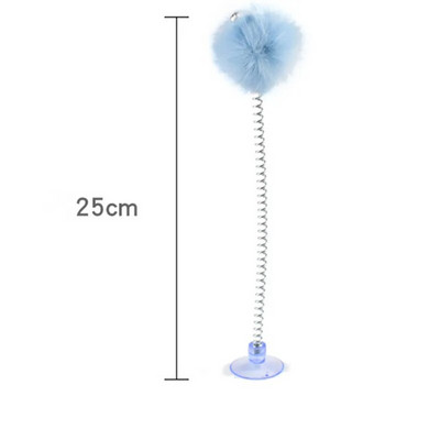 Kaķu rotaļlieta Plīša bumbiņu kaķu rotaļlietas Interaktīvas, smieklīgas rotaļlietas kaķiem, pret skrāpējumiem noturīgs piesūceknis Kaķu rotaļlieta ar zvaniņu mājdzīvnieku produkti