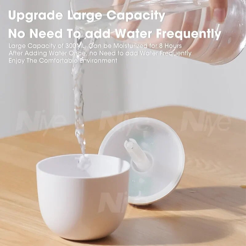 Pārnēsājams mini gaisa mitrinātājs Gudrs mājdzīvnieku gaisa attīrītājs Aromterapijas biroja galddatora mitrinātājs Būtisks mājas automašīnas gaisa attīrītājs