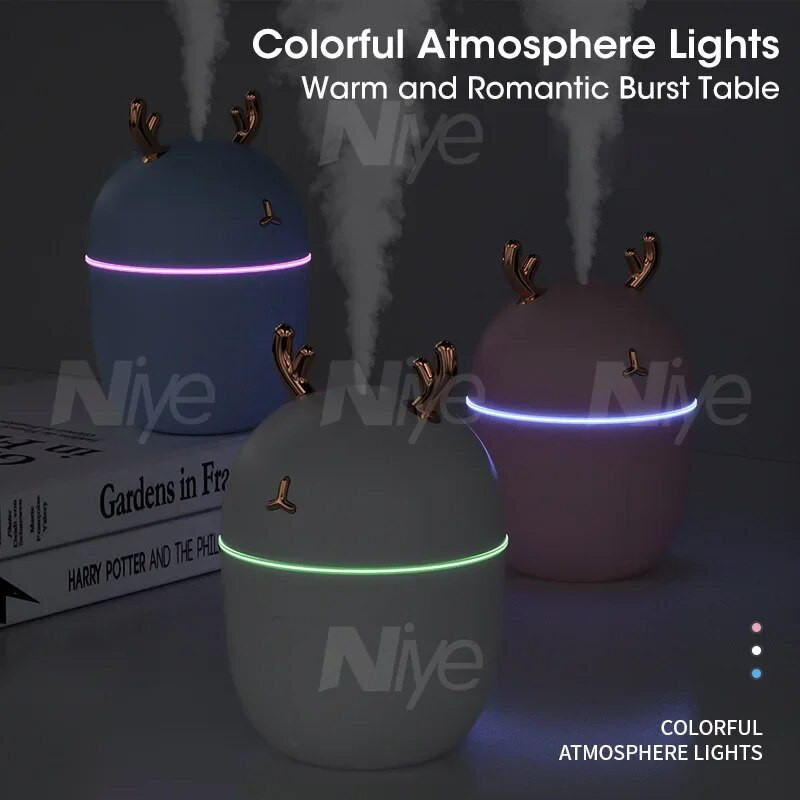 Pārnēsājams mini gaisa mitrinātājs Gudrs mājdzīvnieku gaisa attīrītājs Aromterapijas biroja galddatora mitrinātājs Būtisks mājas automašīnas gaisa attīrītājs