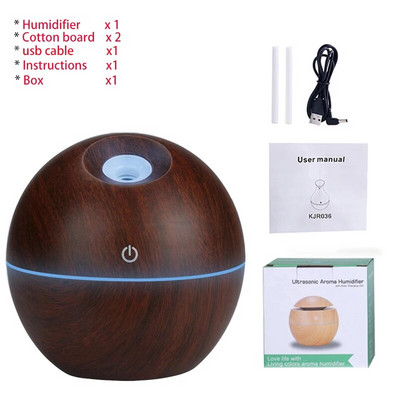 USB Aroma ēterisko eļļu difuzors ultraskaņas Cool Mist mitrinātājs gaisa attīrītājs 7 krāsu maiņas LED nakts gaisma biroja mājām