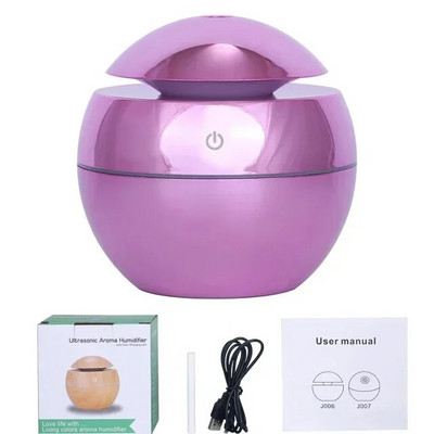 USB Aroma ēterisko eļļu difuzors ultraskaņas Cool Mist mitrinātājs gaisa attīrītājs 7 krāsu maiņas LED nakts gaisma biroja mājām