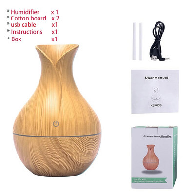 USB Aroma ēterisko eļļu difuzors ultraskaņas Cool Mist mitrinātājs gaisa attīrītājs 7 krāsu maiņas LED nakts gaisma biroja mājām