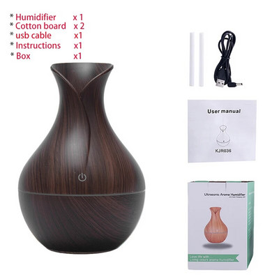 USB Aroma ēterisko eļļu difuzors ultraskaņas Cool Mist mitrinātājs gaisa attīrītājs 7 krāsu maiņas LED nakts gaisma biroja mājām