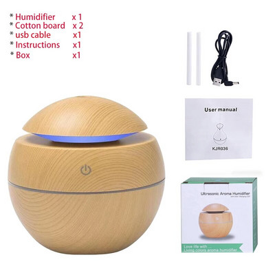 USB Aroma ēterisko eļļu difuzors ultraskaņas Cool Mist mitrinātājs gaisa attīrītājs 7 krāsu maiņas LED nakts gaisma biroja mājām