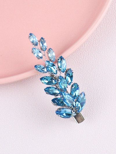 Κλιπ μαλλιών με στρας 11 χρωμάτων για γυναικεία κεφαλή Κοσμήματα γάμου Αξεσουάρ μαλλιών Χειροποίητα νυφικά κεφαλή για χορό καρφίτσες μαλλιών για νύφη