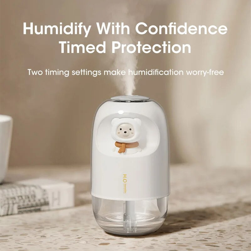 Mitrinātājs Mini gaisa mitrinātājs USB mājas atmosfēra, gaišs, kluss un pārnēsājams galddators, mazs aromterapijas jauks mājdzīvnieks