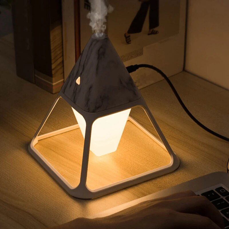 Prijenosni ovlaživač zraka Noćna svjetiljka USB pročistač Aromaterapijski difuzor eteričnog ulja za uređenje doma