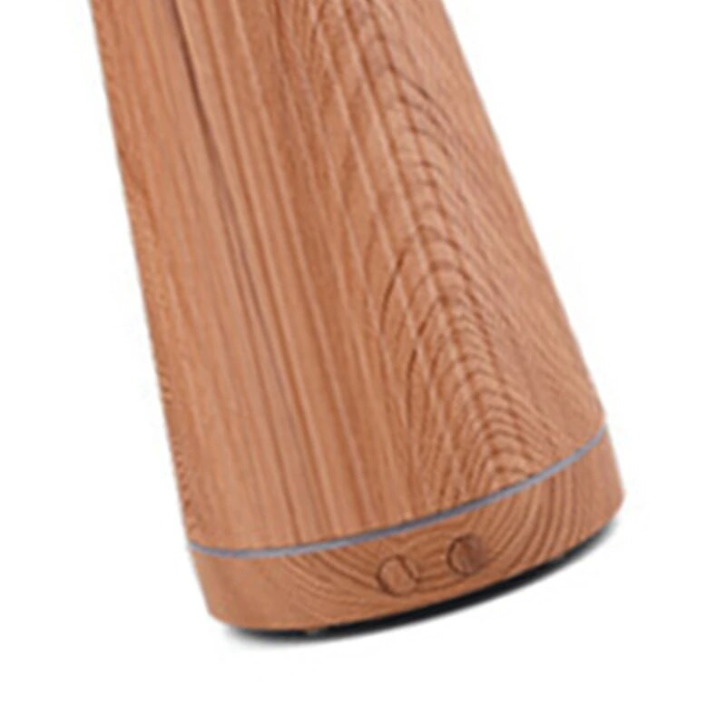 Elektriskais gaisa mitrinātājs ēteriskās aromātiskās eļļas difuzors ar tālvadības pulti koka graudu mini miglas veidotāju un LED gaismu