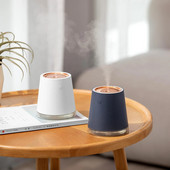 500ml Smart Battery Skaitmeninis ekranas Nešiojamas Mini namų drėkintuvas Belaidis oro drėkintuvas USB Aromaterapinis difuzorius su LED War