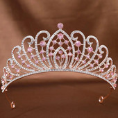 DIEZI Sweet Cute Crystal Tiara Crown Sieviešu Meiteņu Princešu Kāzu Ballīte Korejiešu Jaunā Mode Rhinestone Matu Kleitu Aksesuāri