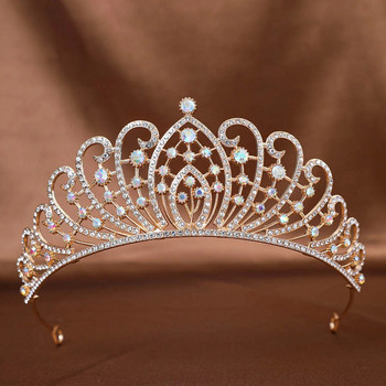 DIEZI Sweet Cute Crystal Tiara Crown για Γυναικεία Κορίτσια Πριγκίπισσα Γαμήλιο πάρτι Κορεάτικη Νέα μόδα Αξεσουάρ κομμωτηρίου με στρας
