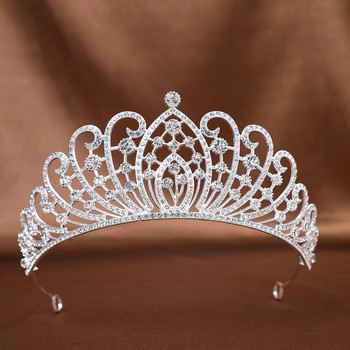 DIEZI Sweet Cute Crystal Tiara Crown For Women Girls Princess Wedding Party Корейска нова мода Rhinestone Hair Dress Accessories