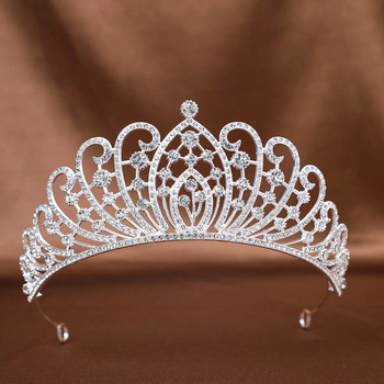 DIEZI Sweet Cute Crystal Tiara Crown για Γυναικεία Κορίτσια Πριγκίπισσα Γαμήλιο πάρτι Κορεάτικη Νέα μόδα Αξεσουάρ κομμωτηρίου με στρας