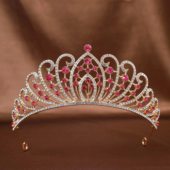 DIEZI Sweet Cute Crystal Tiara Crown για Γυναικεία Κορίτσια Πριγκίπισσα Γαμήλιο πάρτι Κορεάτικη Νέα μόδα Αξεσουάρ κομμωτηρίου με στρας