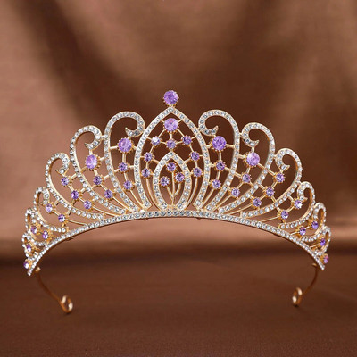 DIEZI Sweet Cute Crystal Tiara Crown Sieviešu Meiteņu Princešu Kāzu Ballīte Korejiešu Jaunā Mode Rhinestone Matu Kleitu Aksesuāri