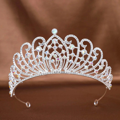 DIEZI Sweet Cute Crystal Tiara Crown Sieviešu Meiteņu Princešu Kāzu Ballīte Korejiešu Jaunā Mode Rhinestone Matu Kleitu Aksesuāri