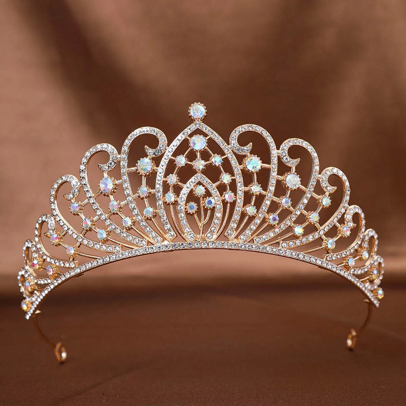 DIEZI Sweet Cute Crystal Tiara Crown Sieviešu Meiteņu Princešu Kāzu Ballīte Korejiešu Jaunā Mode Rhinestone Matu Kleitu Aksesuāri