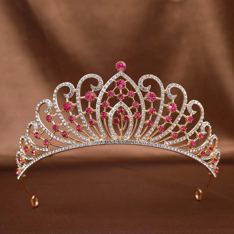 DIEZI Sweet Cute Crystal Tiara Crown Sieviešu Meiteņu Princešu Kāzu Ballīte Korejiešu Jaunā Mode Rhinestone Matu Kleitu Aksesuāri