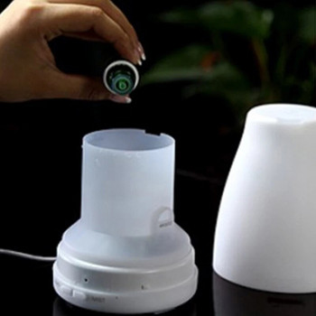 ΕΥΧΑΡΙΣΤΩ Aromatherapy Diffuser Humidifier Air Dampener Aroma Machine Essential Oil Ultrasonic Mist Maker LED Night Light Home