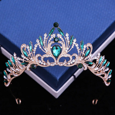 DIEZI 6 culori elegante fete coreene tiara de cristal coroana pentru femei petrecere nunta prințesa stras coroana mireasa bijuterii de păr