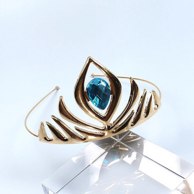 ZANLLOY bērnu zila spīdīga kristāla princese balles kroņa meiteņu ballīte matu ķemme un dzimšanas dienas rotaslieta