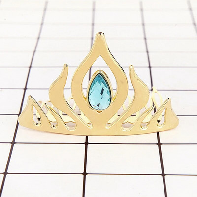 ZANLLOY bērnu zila spīdīga kristāla princese balles kroņa meiteņu ballīte matu ķemme un dzimšanas dienas rotaslieta