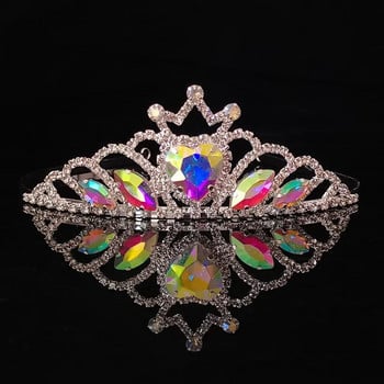 ZANLLOY Girls Party Crown Princess Prom Tiara Бижута Аксесоари за коса Булчинска сватба Корона Бижута за рожден ден Подарък