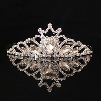 ZANLLOY Girls Party Crown Princess Prom Tiara Бижута Аксесоари за коса Булчинска сватба Корона Бижута за рожден ден Подарък