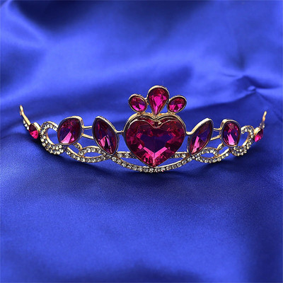 Līgavas kāzu tiāras un kroņi, spīdīgas kalnu krišļainas princeses diadēmas dzimšanas dienas ballītes matu rotaslietas sievietēm, meitenēm, kristāla galvas lentes