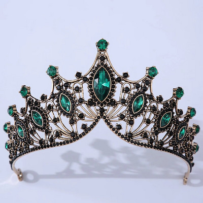 Luksuslik barokkstiilis Bling Purple Crystal Pruudi Tiaarad Nõiakroonid Naiste Rhinestone Galerii Diadem pulmakostüüm Juuste aksessuaarid