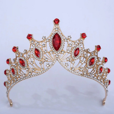 Luksuslik barokkstiilis Bling Purple Crystal Pruudi Tiaarad Nõiakroonid Naiste Rhinestone Galerii Diadem pulmakostüüm Juuste aksessuaarid