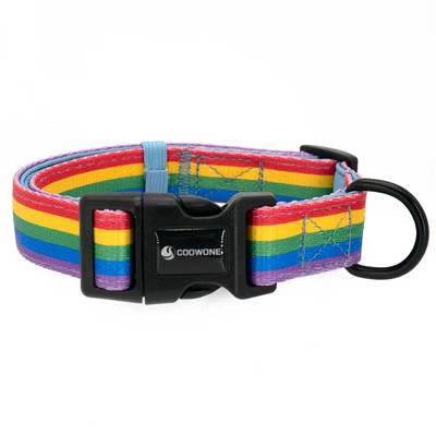 Collarlogo Regulējama mājdzīvnieku suņu kakla siksna Izturīga mīksta, jauka, radoši balti mākoņi dizaina pavada Neoprēna zirglietas kakas maisiņu dozators