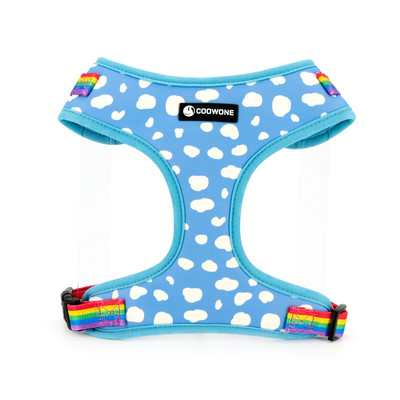 Collarlogo Regulējama mājdzīvnieku suņu kakla siksna Izturīga mīksta, jauka, radoši balti mākoņi dizaina pavada Neoprēna zirglietas kakas maisiņu dozators