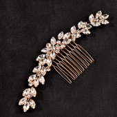 Κλασικός γυναικείος κότσος μαλλιών Coiffure Rattan Rhinestone Welding Hair Hair Hair Shaped Hair Comb Styling Wedding Styling Νυφική κεφαλή
