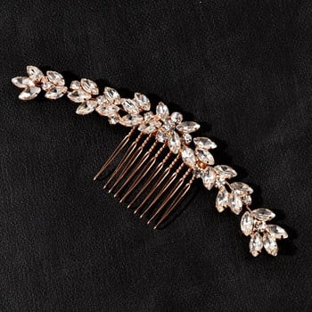 Κλασικός γυναικείος κότσος μαλλιών Coiffure Rattan Rhinestone Welding Hair Hair Hair Shaped Hair Comb Styling Wedding Styling Νυφική κεφαλή