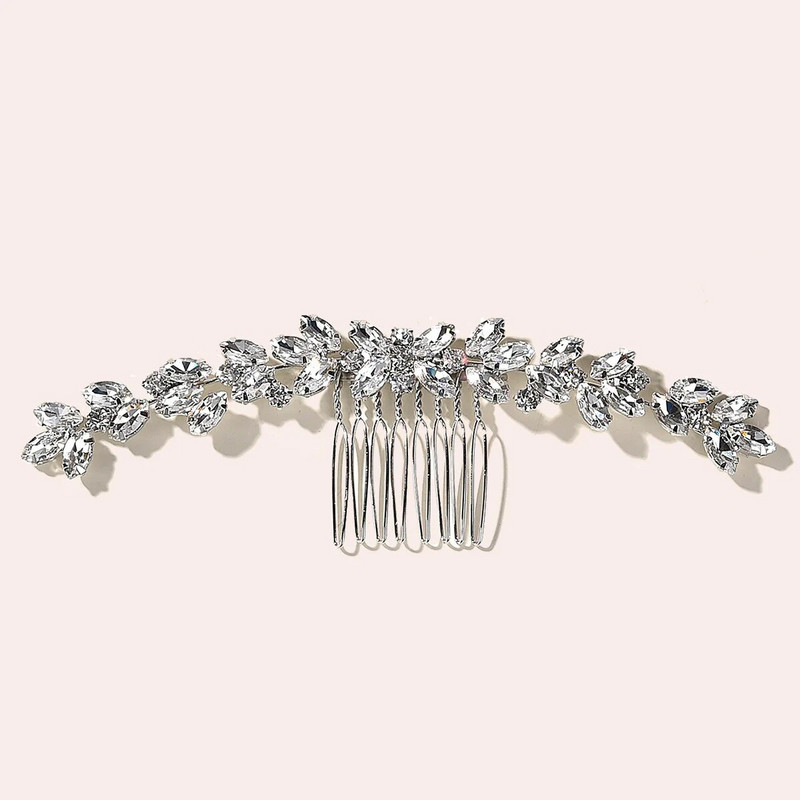 Κλασικός γυναικείος κότσος μαλλιών Coiffure Rattan Rhinestone Welding Hair Hair Hair Shaped Hair Comb Styling Wedding Styling Νυφική κεφαλή