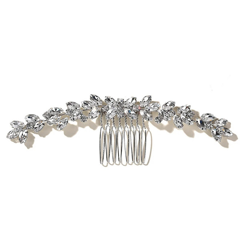 Κλασικός γυναικείος κότσος μαλλιών Coiffure Rattan Rhinestone Welding Hair Hair Hair Shaped Hair Comb Styling Wedding Styling Νυφική κεφαλή