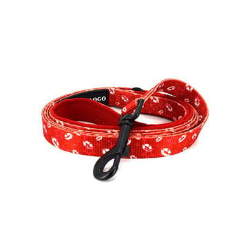 Ρυθμιζόμενο κολάρο για σκύλους κατοικίδιων ζώων Ανθεκτικό μαλακό χαριτωμένο, δημιουργικό, έγχρωμο κόκκινο χείλος, λουρί, λουρί από νεοπρένιο με δοσομετρική τσάντα