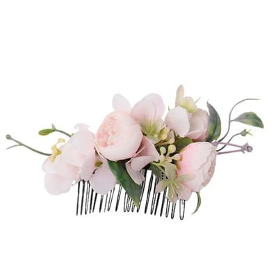 Lillekarva kamm Elegantne pruudi kristallist juuksekaunistused Rustikaalsed pulmad Lillelised naiste lillelised juuksekammid pruutide juuste aksessuaarid