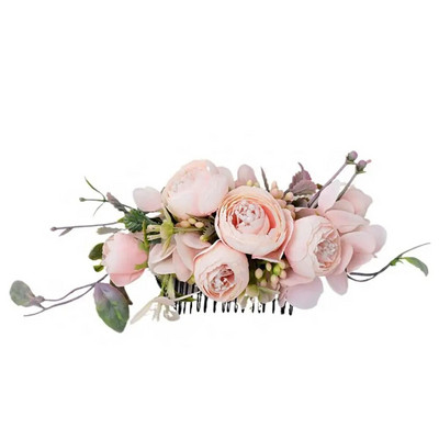 Lillekarva kamm Elegantne pruudi kristallist juuksekaunistused Rustikaalsed pulmad Lillelised naiste lillelised juuksekammid pruutide juuste aksessuaarid