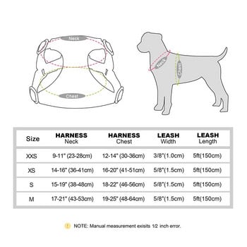 Комплект меки колани за малки кучета, регулируема, висококачествена жилетка с колани за кученца за чихуахуа йорки със 150 см лента за ходене